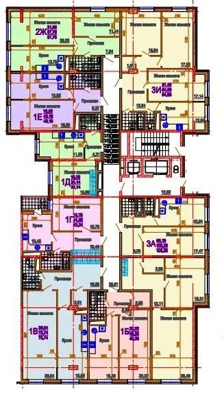 Планировки ЖК Rich House Краснодар | план - 2